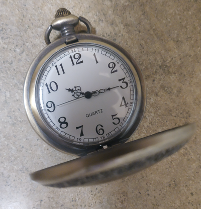 Antique Brass Elgin Pocket watch - Vintage Cool Little gift $25