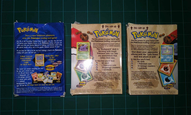 Pokemon Card Theme Deck Boxes 1999 in Toys & Games in Saint John - Image 2
