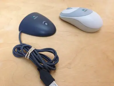 RARE Logitech Cordless Mechanical Ball Desktop Mouse M-RP67A, View more