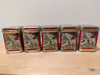 Vintage Chinese Tea Tin Cans