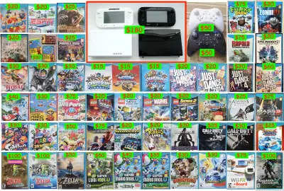 Nintendo Wii U - System Console Games Pro Controller, View more