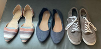 3 pair womens shoes 