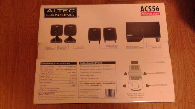 Haut-parleurs Altec Lansing ACS56 Computer Surround Sound System in Speakers, Headsets & Mics in City of Montréal - Image 2