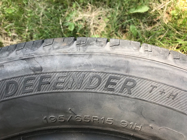 4x Pneus D’été Michelin Defender T+H 195/65R15 All-Season dans Pneus et jantes  à Ville de Montréal - Image 2