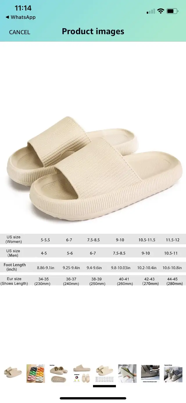 MOLATIN Pillow Slippers for Women and Men,Non-Slip Quick Drying  in Women's - Shoes in London - Image 2