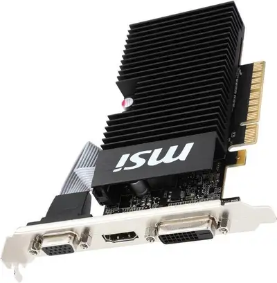 MSI GeForce® GT 710 1GB PCI-E 2.0 Low Profile Graphics card, View more