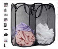 Brand NEW 2 Section Pop Up Mesh Hamper