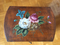 Hand painted Decorative flower chest box made of wood