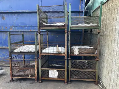 • Fully stackable (3–4 high with a forklift) • Forklift pockets for easy lifting • Heavy welded stee...
