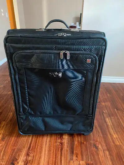 Black Colour -Swiss Gear Suitcase Measurements: 27 long 21 wide and 8 inches Deep