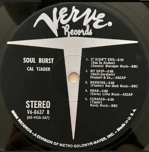 Cal Tjader - Soul Burst (US 1966) LP JAZZ62863257195778123
