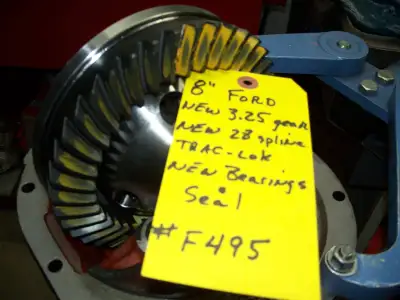 Ford 8 inch differential with New 3.25 gear , New 28 spline traction-lok ( posi unit ) New bearings...