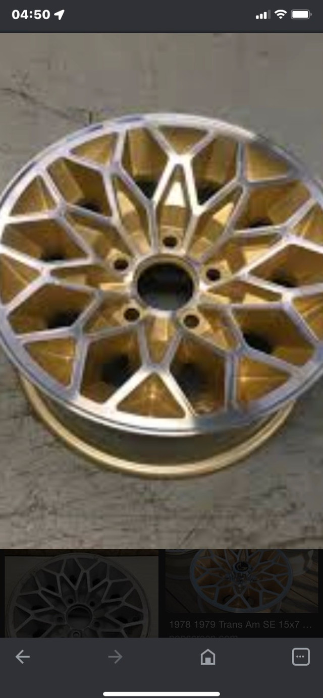 1977-78 trans am snowflake gold wheels in Tires & Rims in Thunder Bay