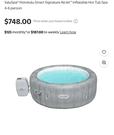 SaluSpa Honolulu Hot Tub, View more