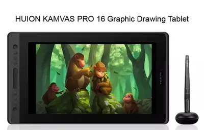 HUION KAMVAS PRO 16 LCD Graphic Drawing TABLET  CREATIVE PEN, View more
