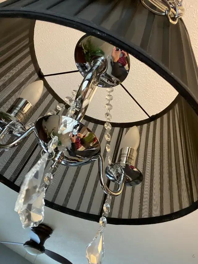 Black hanging light / chandelier in Indoor Lighting & Fans in Mississauga / Peel Region - Image 5