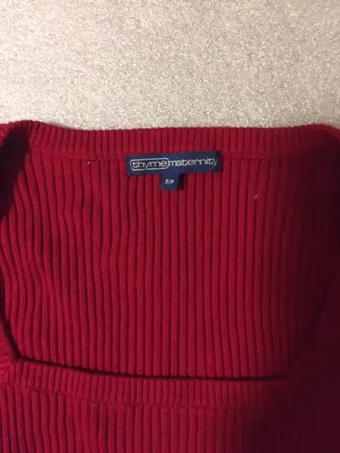 2x Thyme Red Maternity Knit Sweater & Tummi office Pants Size S in Women's - Maternity in Markham / York Region - Image 10