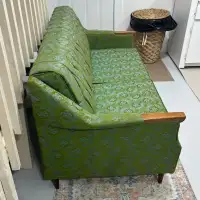 Retro Green Vintage MCM Sofa Couch