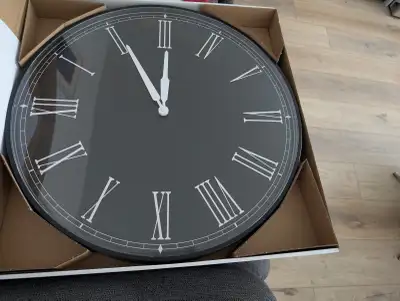 IKEA WALL CLOCK AND WALL MIRROR BOTH ARE 20 INCHES ROUND., View more