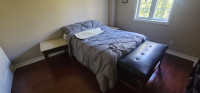 Awesome Queen size bed for sale including side tables.