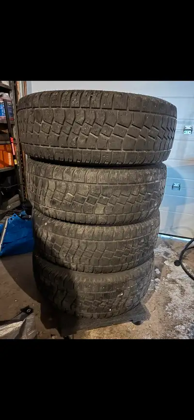 Located T5Z3X9. Klarvatten area. Cash only. Avalanche xtreme tires 265/60R18. studdable. 5 x 114.3mm...