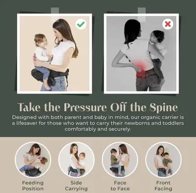 Baby hip carrier seat (used), View more