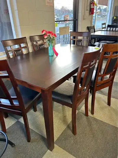Wooden Dining Set ~ Dining Table With 6 Chairs, View more