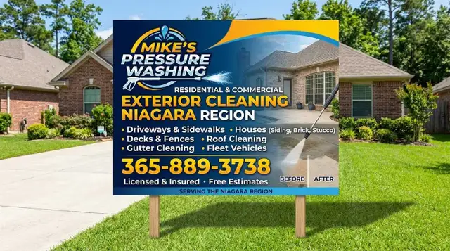 Mike's pressure washing services