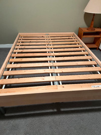 Ikea double bed frame and mattress, like new