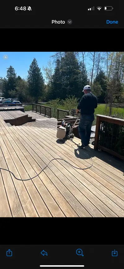 Deck sanding and Stain Drywall repairs and painting Spray Kitchen cabinet painting Exterior and Inte...