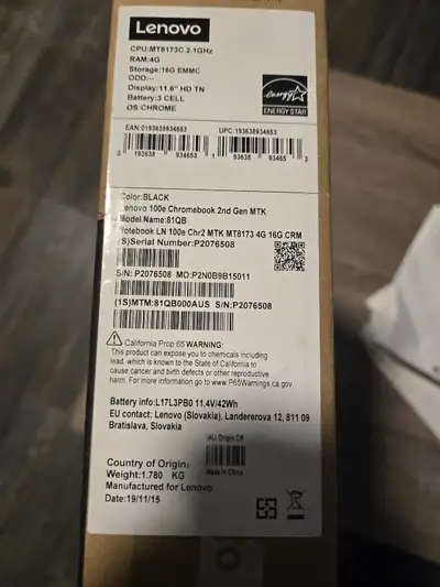 lenovo chrome book, View more