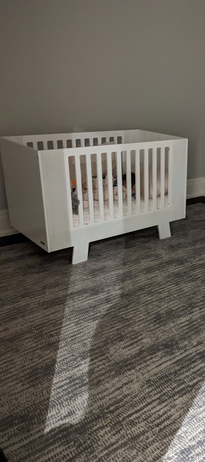 Modern White Crib, View more