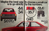 1985 Ford Lynx XLarge 2 Page Original Ad 