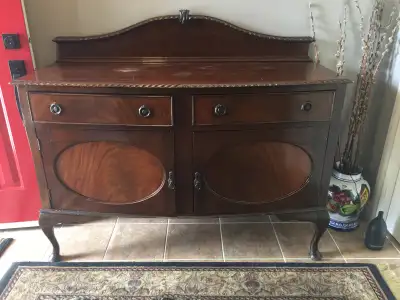 Antique Mahogany Sideboard, View more