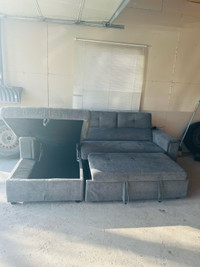 Sleeper sectional couch
