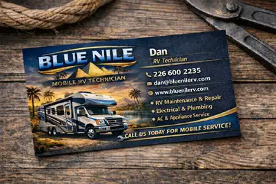 I am a mobile RV technician offering RV maintenance and repair, electrical and plumbing, and AC and...