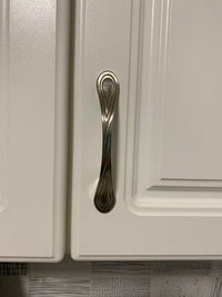 Satin metal drawer pulls/handles