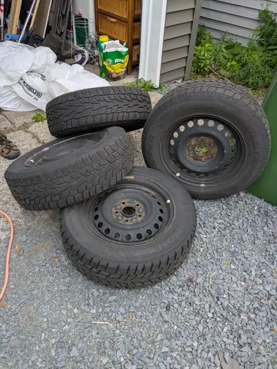 On rims- Cooper tires on Honda rims