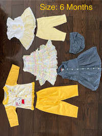 Baby Girl’s Summer Clothing-Size 6 Months & 6-9 Months-$20