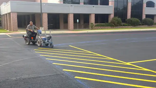 Line Painting, Parking Lot Repaint, Layout, Handicap Spots,