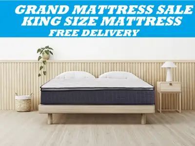 GRAND SALE OF KING MATTRESS IN A BOX FREE DROP OFF CICELY 11" KING SIZE POCKET COIL MATTRESS Ultra-P...