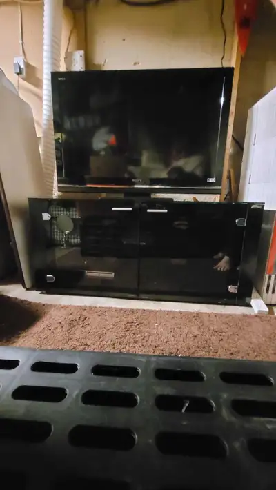 We are hoping to get rid of our basement TV stand dimensions are 43 3/4x19 and it does come apart. W...