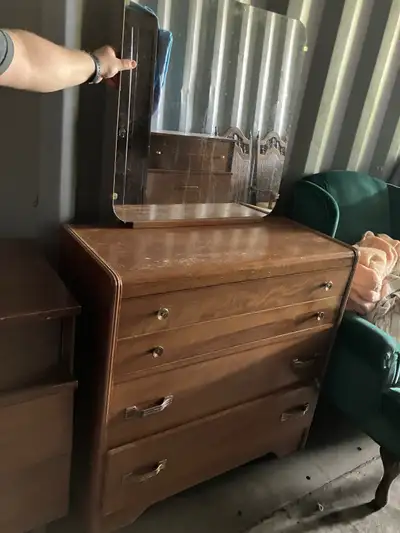 Mid-Century Modern Dresser with Mirror, View more