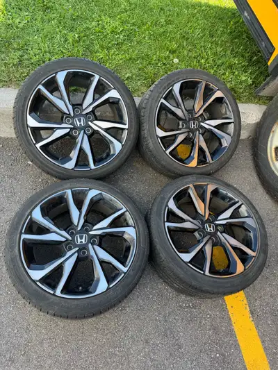 OEM from 2021 Honda Civic, but you can use on 2006-2026 Honda Civic. Rims are in very good shape. Ti...