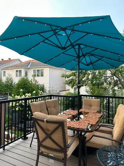 Patio table chairs (set of 6), View more
