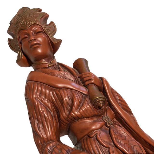 Vintage MCM 1950s Universal Statuary Corp Asian Siam Chalkware in Arts & Collectibles in La Ronge - Image 4