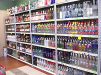 " New" Liquor store Metal shelving