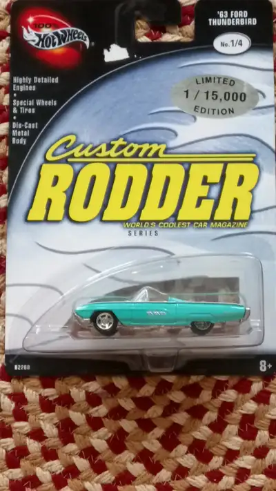 HOT WHEELS "CUSTOM RODDER" COMPLETE SET OF FOUR, IN PACKAGES., View more