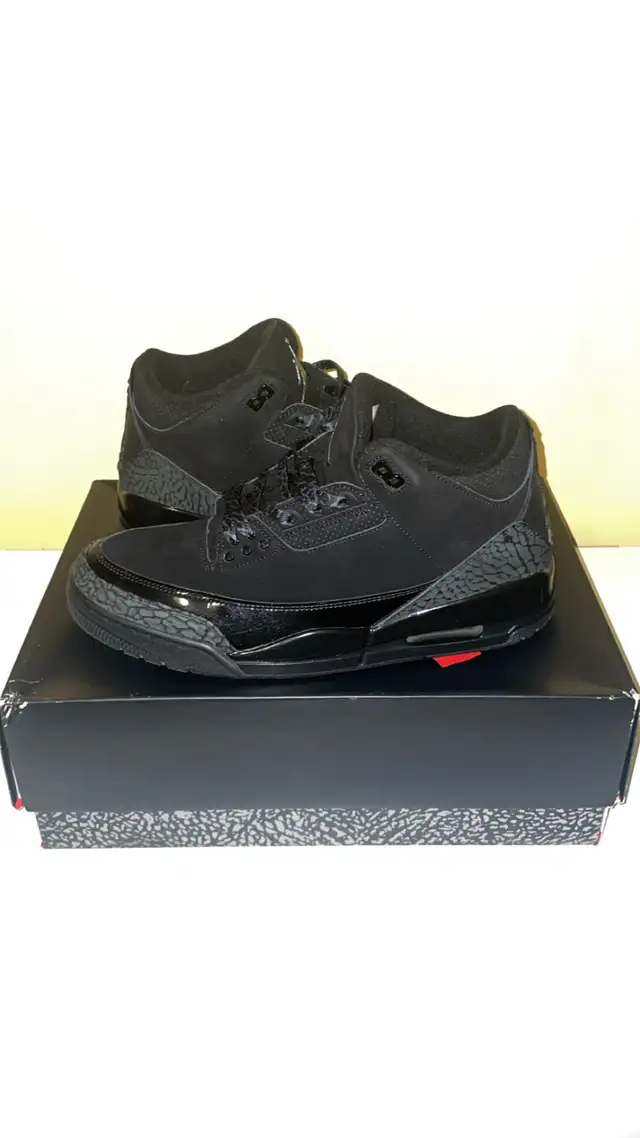 Jordan 3 Black Cat 2025 in Men's Shoes in Oshawa / Durham Region - Image 2