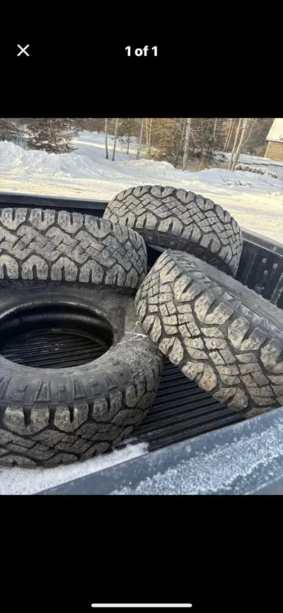 Goodyear duratracs recently taken off my truck, still hold air and in decent shape, they're not mint...
